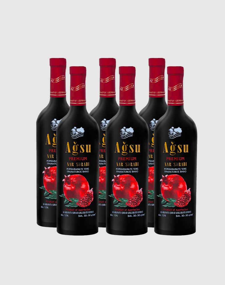 Agsu Pomagranate Wine, AZ Granata Case (6 Bottles)